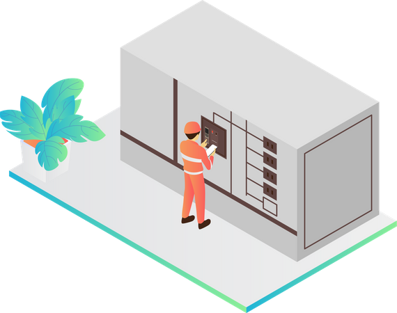 Repairing Electric Wiring  Illustration