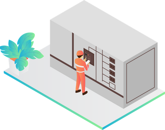 Repairing Electric Wiring  Illustration