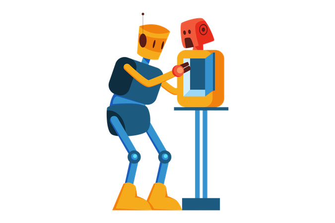 Repairing Robot  Illustration