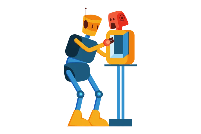 Repairing Robot  Illustration