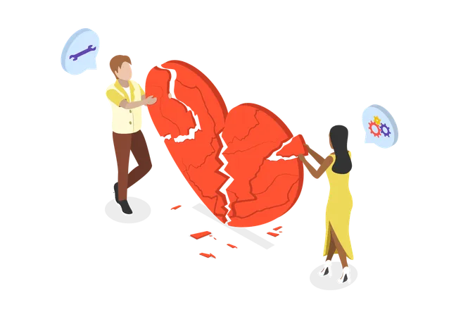 Repairing Romantic Relationship and Trust  Illustration