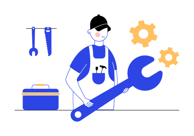 Repairman  Illustration