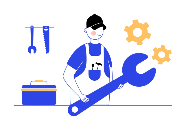 Repairman  Illustration