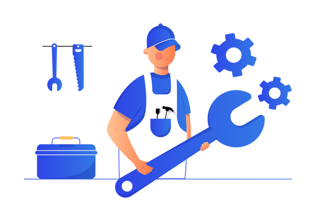 Repairman  Illustration