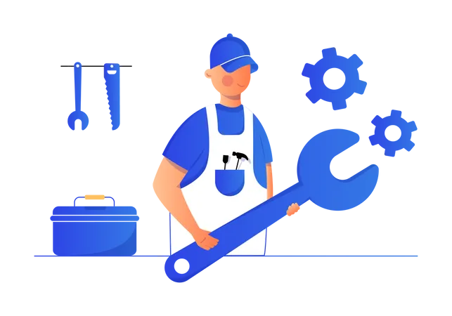 Repairman  Illustration