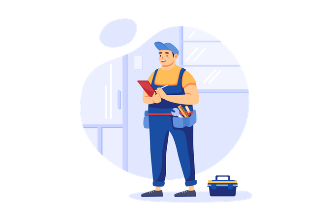 Repairman  Illustration