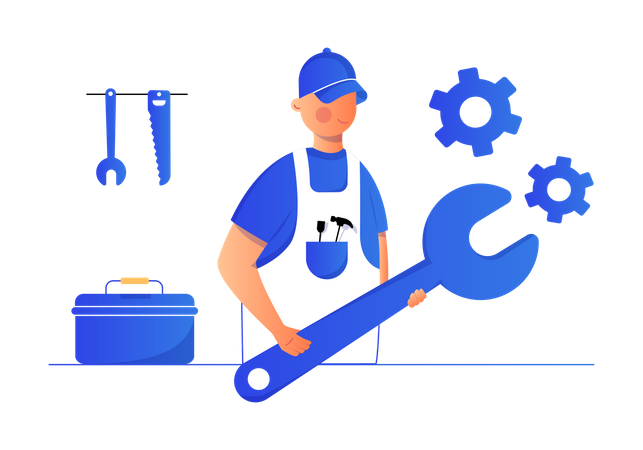 Repairman  Illustration