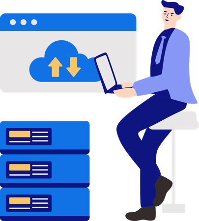Reparador que hace hosting VPS  Ilustración