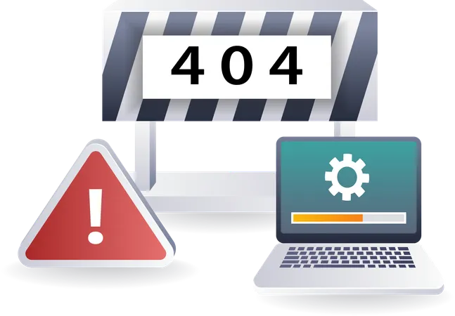 Reparando soluções práticas para o erro 404  Ilustração