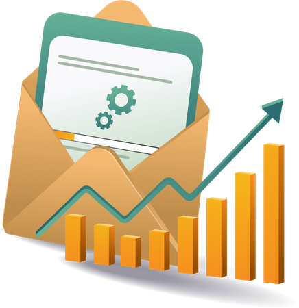 Reparar el rendimiento de los datos de correo electrónico para empresas  Ilustración