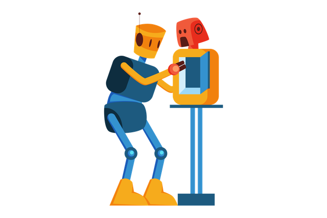 Robot de réparation  Illustration