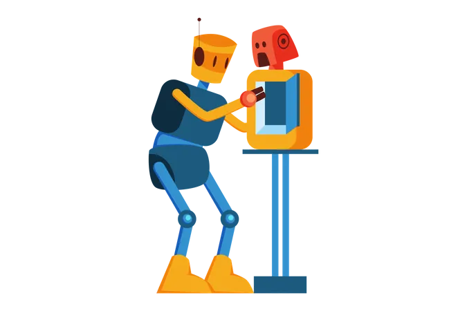 Robot de réparation  Illustration