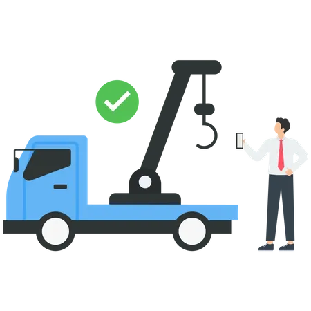 Reparatur- und Abschleppdienste  Illustration