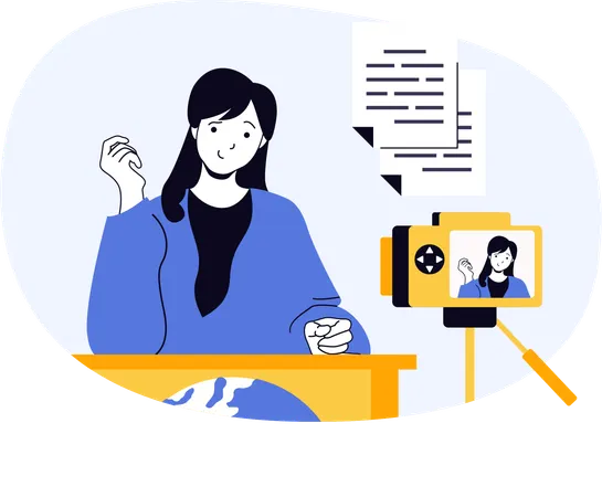Reporter records podcast for public awareness  Illustration