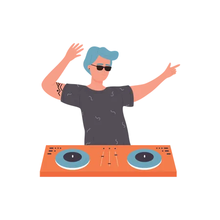 Reproductor de DJ  Ilustración
