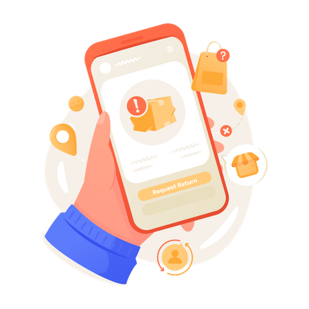 Request to return package Illustration