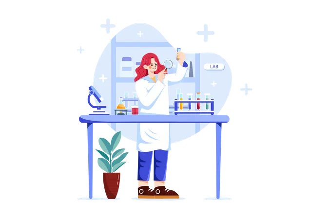 Research lab  Illustration