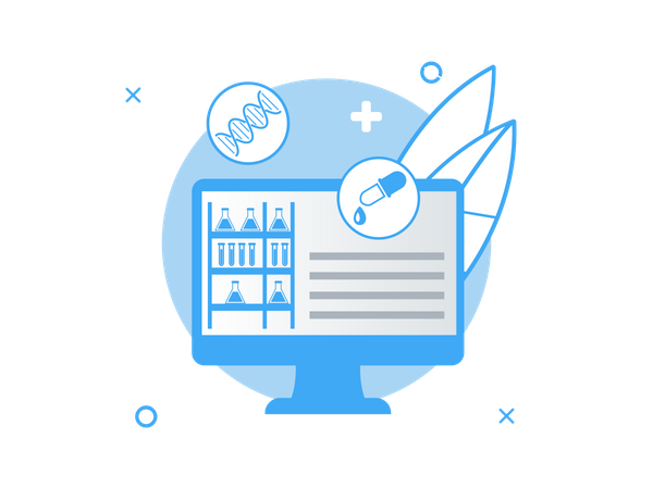 Research Laboratory Application  Illustration