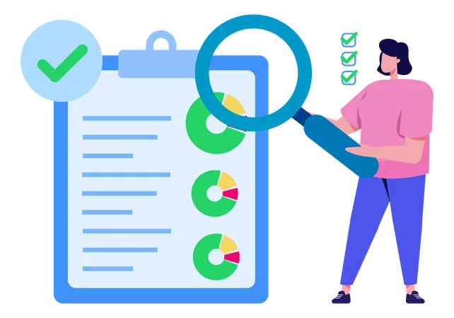 Data Audit Without Face Character Illustration You Can Use It For Websites And For Different Mobile Application Illustration