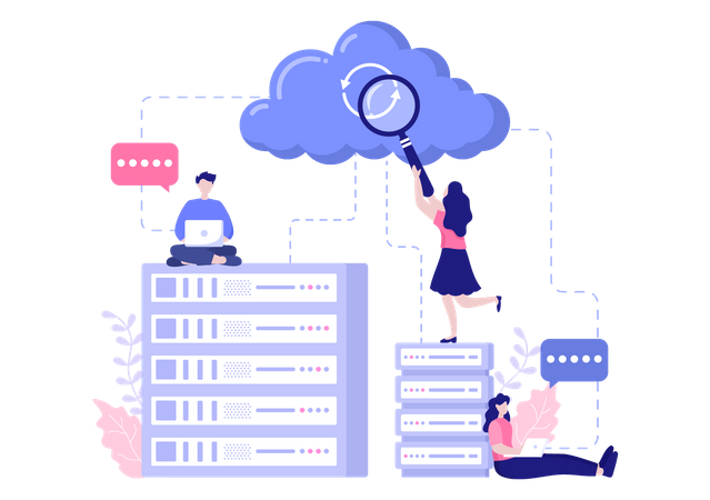 Research on cloud data  Illustration