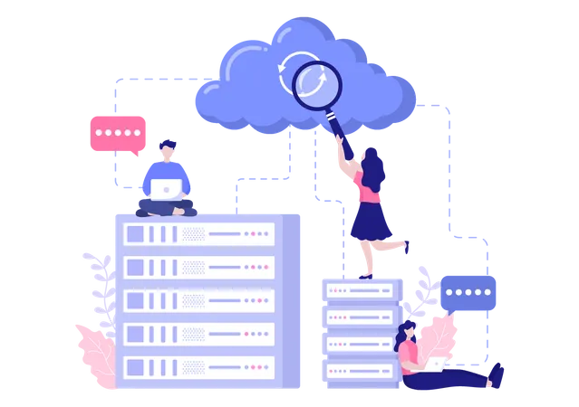 Research on cloud data  Illustration