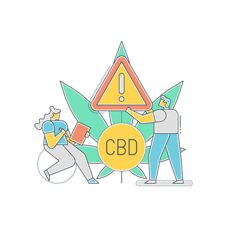 Researchers working on side effect of CBD Illustration