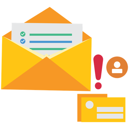 Researching Company Information  Illustration