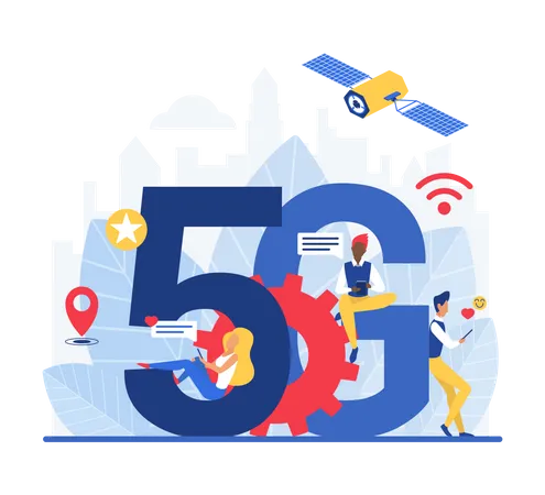 Réseau 5g  Illustration