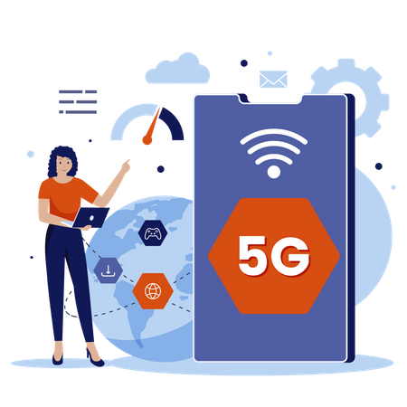 Réseau 5G  Illustration