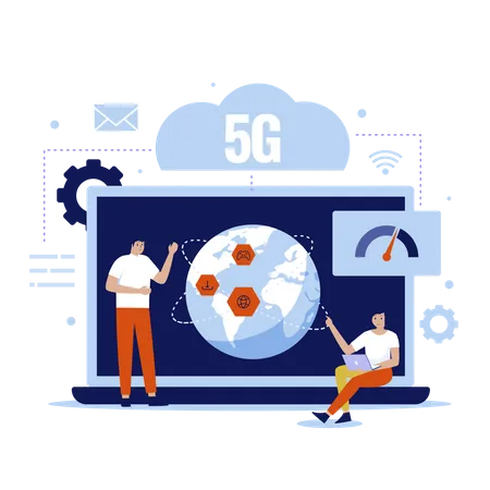 Réseau 5G  Illustration