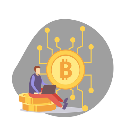 Réseau Bitcoin  Illustration