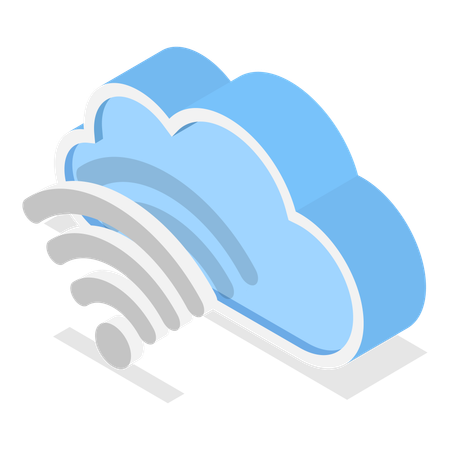 Réseau cloud  Illustration