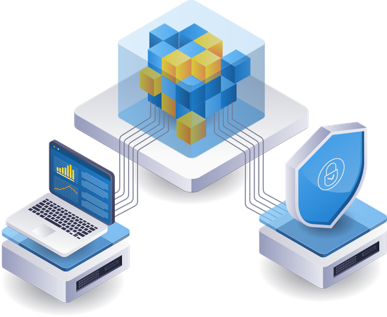 Réseau d'analyse blockchain  Illustration