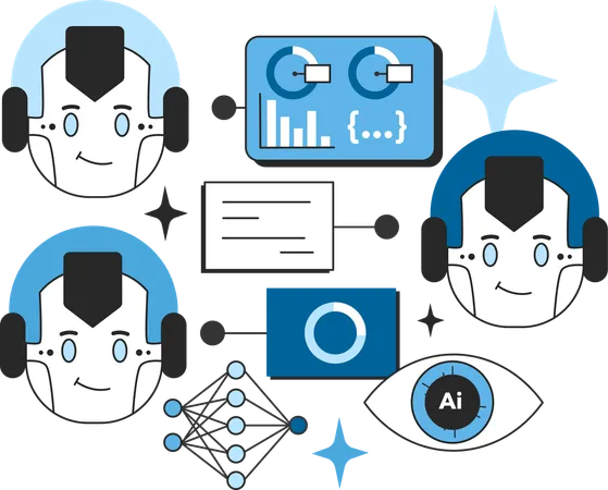 Réseau neuronal artificiel  Illustration