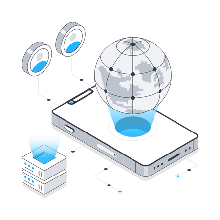 Réseau mondial  Illustration