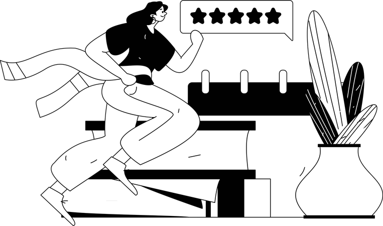 Revisiones de empresarios en el cronograma de tareas  Ilustración