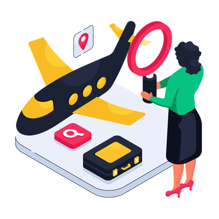 Réservation de billets en ligne  Illustration