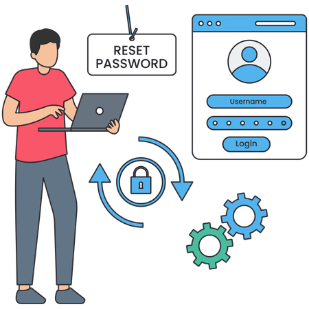 Reset Password  Illustration