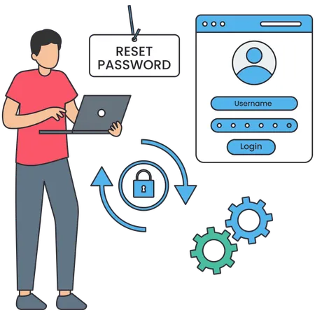 Reset Password  Illustration