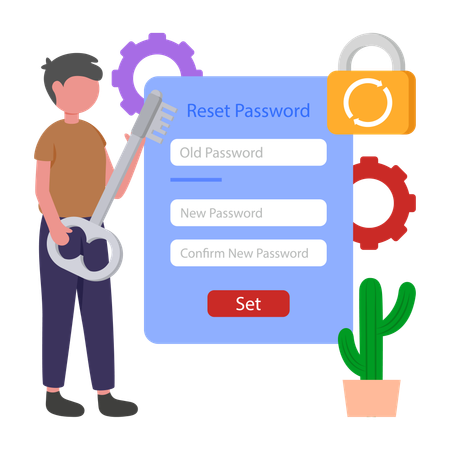 Reset Password  Illustration