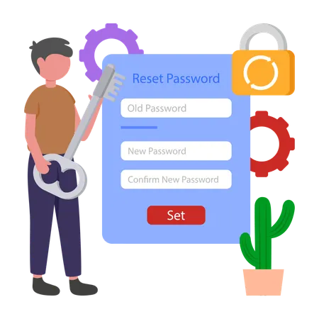 Reset Password  Illustration