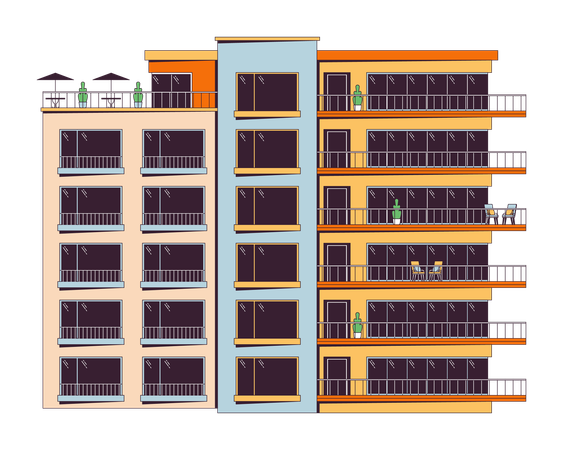Residential complex  Illustration
