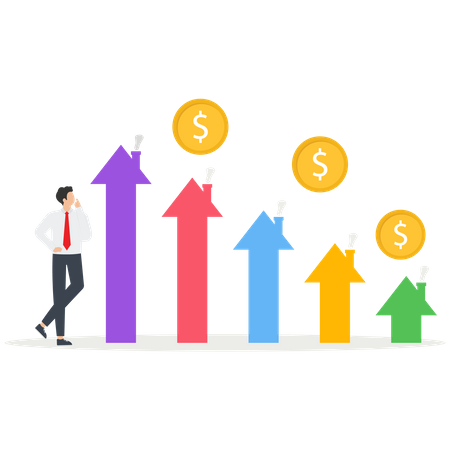 Residential home energy consumption efficiency measurement  Illustration