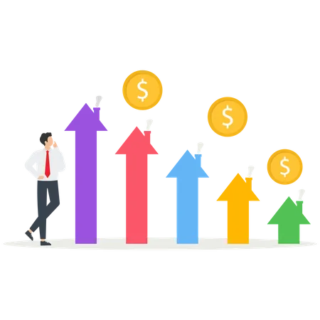 Residential home energy consumption efficiency measurement  Illustration