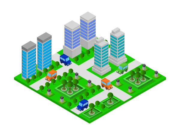 Residential towers  Illustration