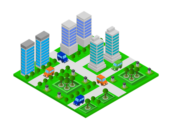 Residential towers  Illustration