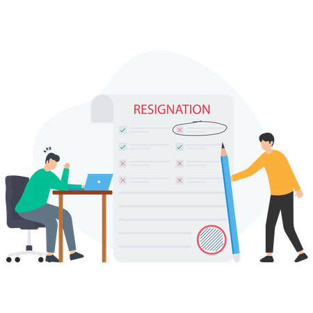 Resignation  Illustration