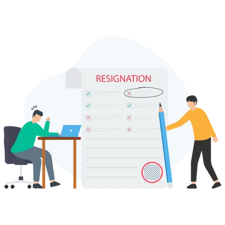 Resignation  Illustration