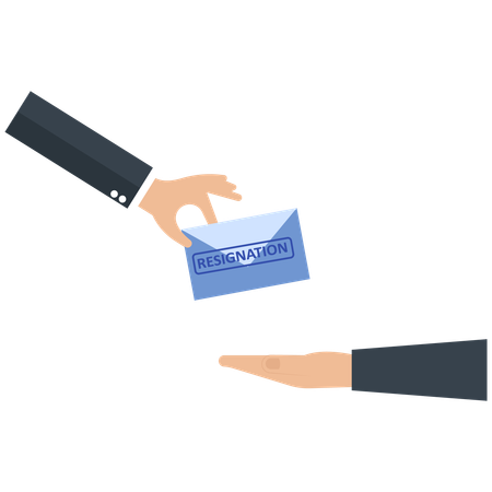 Resignation Letter Handover  Illustration