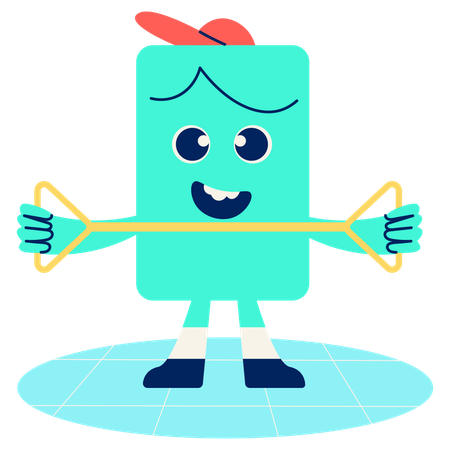 Resistance Band Pull  Illustration